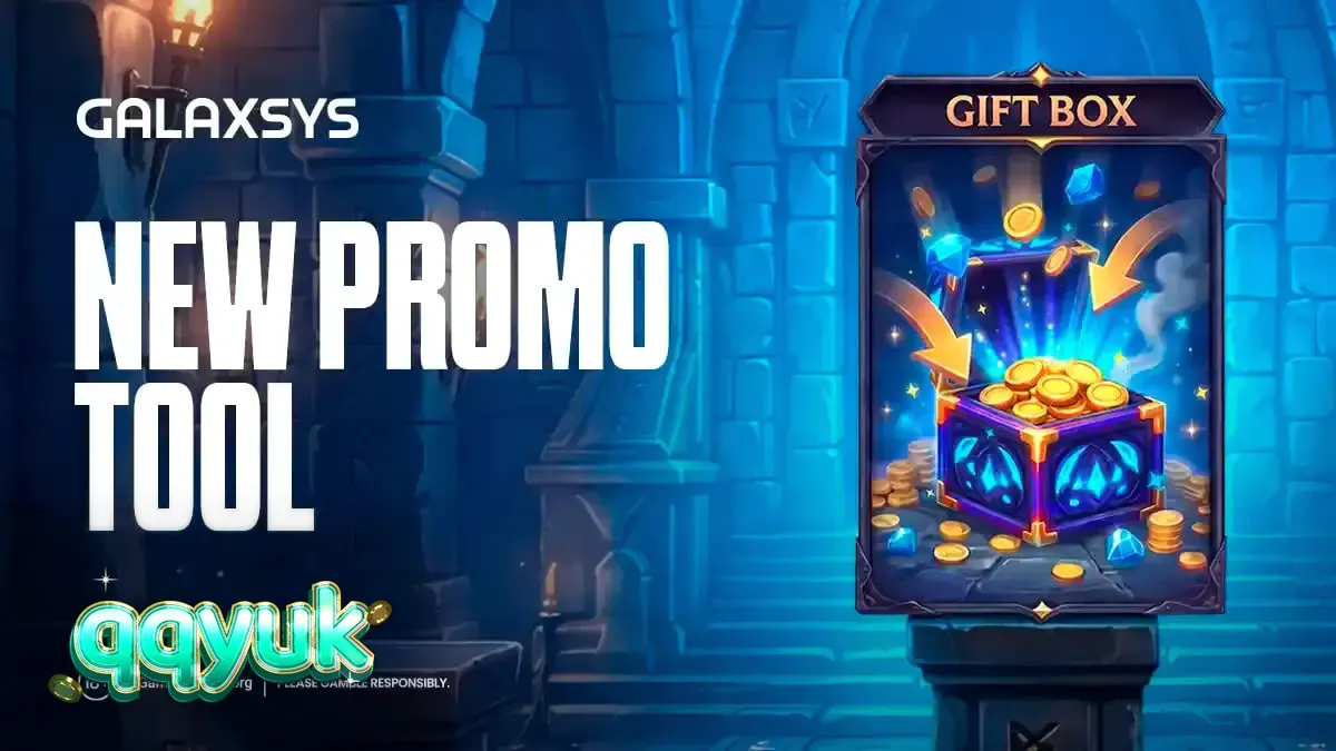 Antarmuka fitur Gift Box dalam permainan slot Galaxsys